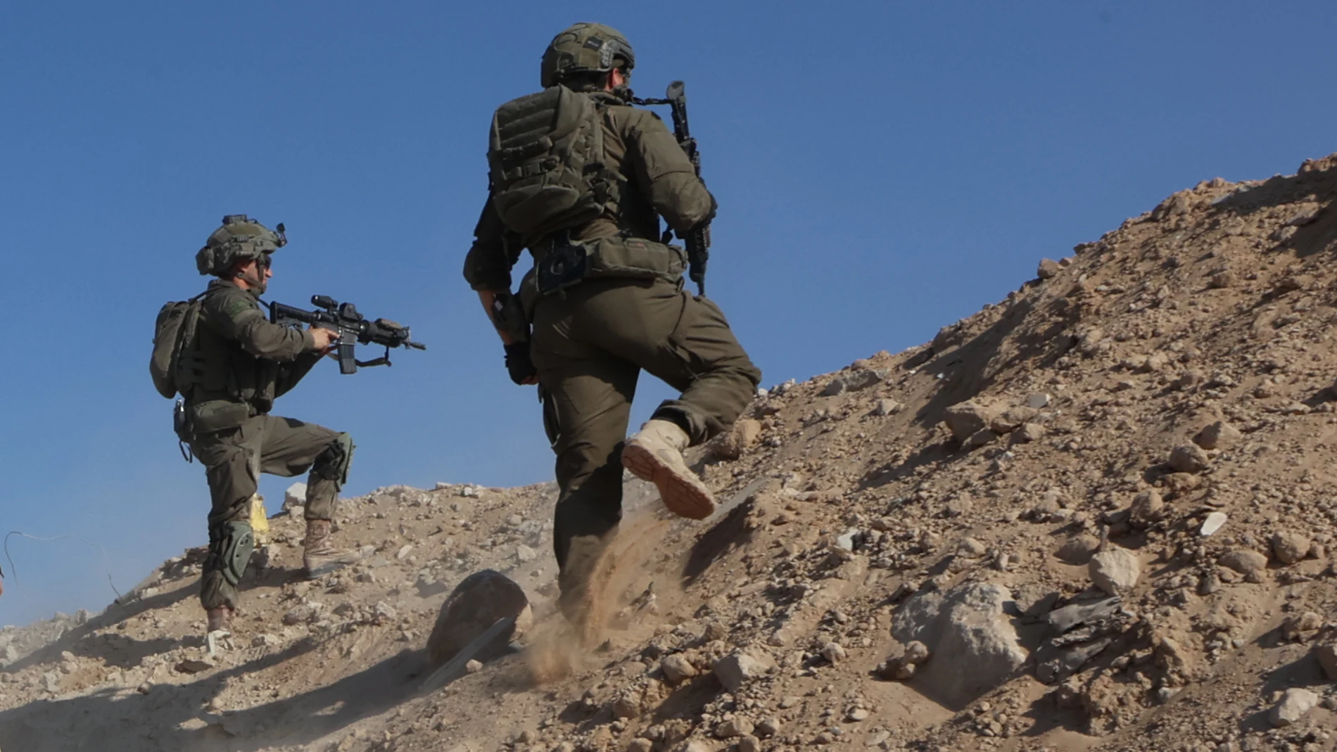 GAZA, Nov. 8, 2024 -- Israeli soldiers are seen during an operation in the southern Gaza Strip city of Rafah, on Nov. 7, 2024. Israel has been launching a large-scale offensive against Hamas in the Gaza Strip to retaliate against a Hamas rampage through the southern Israeli border on Oct. 7, 2023, during which about 1,200 people were killed and about 250 were taken hostage. The Palestinian death toll from ongoing Israeli attacks on the Gaza Strip has risen to 43,469, the Gaza-based health...