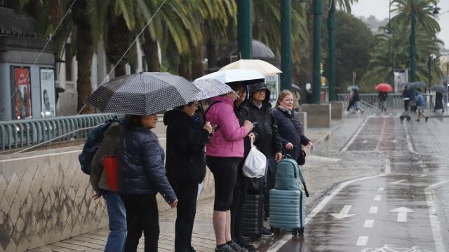 Lluvia en Málaga