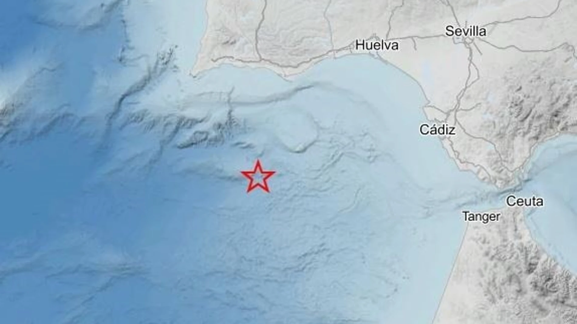 Punto exacto en el que se ha registrado el terremoto