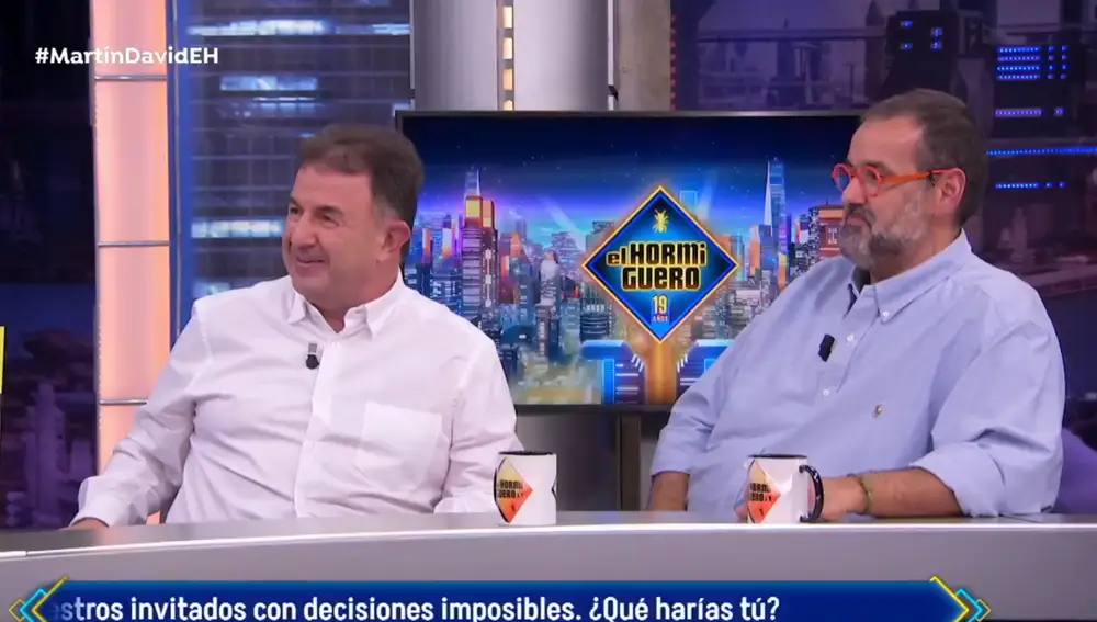 Martín Berasategui y David de Jorge en 'El Hormiguero'