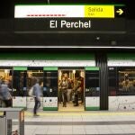 Una estación del metro de Málaga
