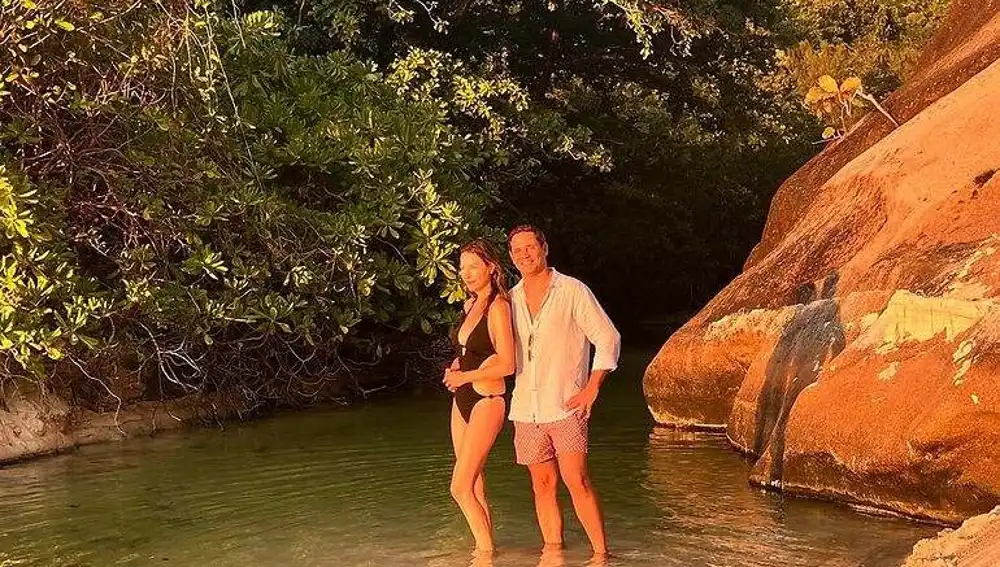 Esther Doña y su novio Joao