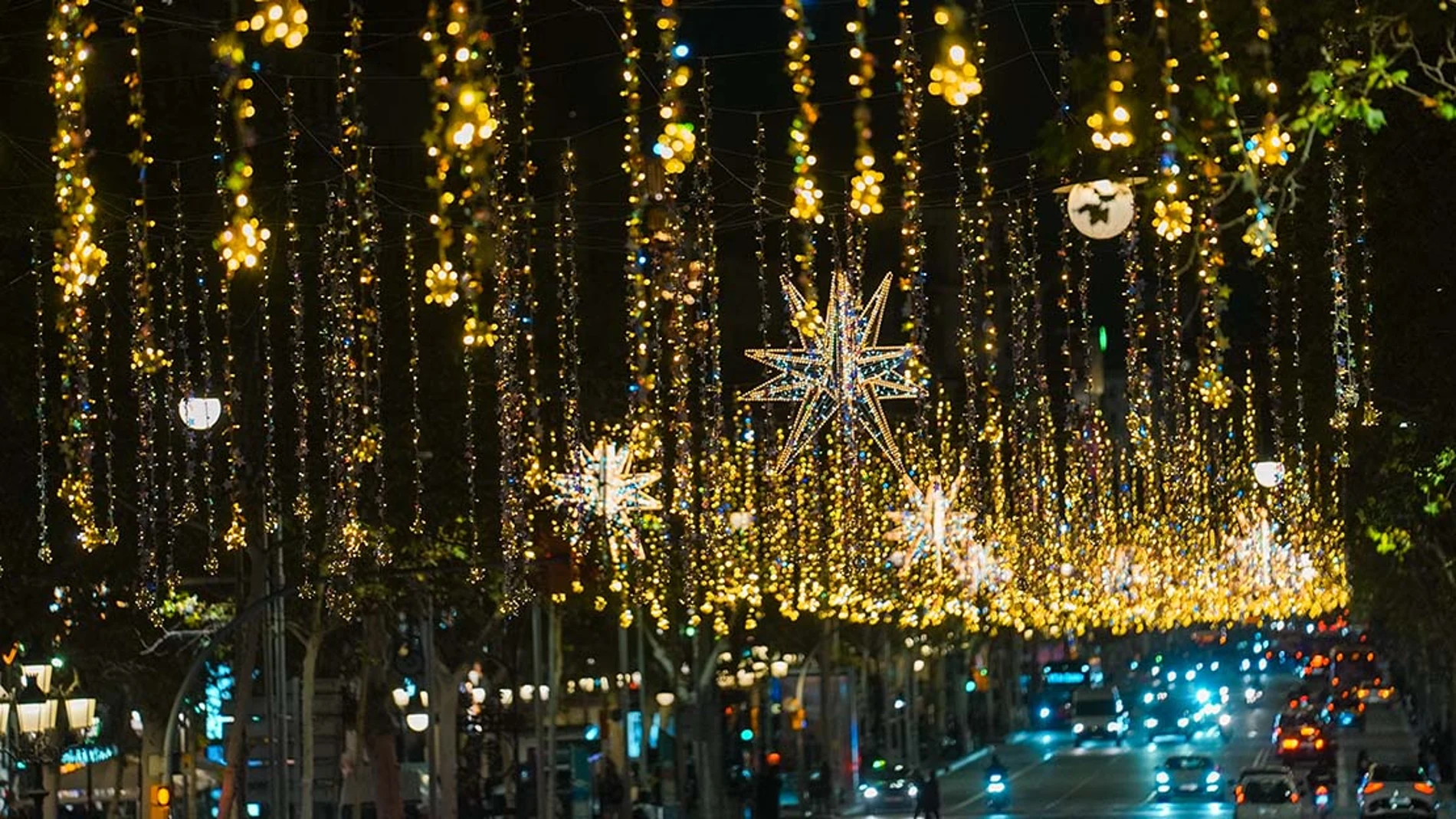 Luces de navidad en el Passeig de Gràcia