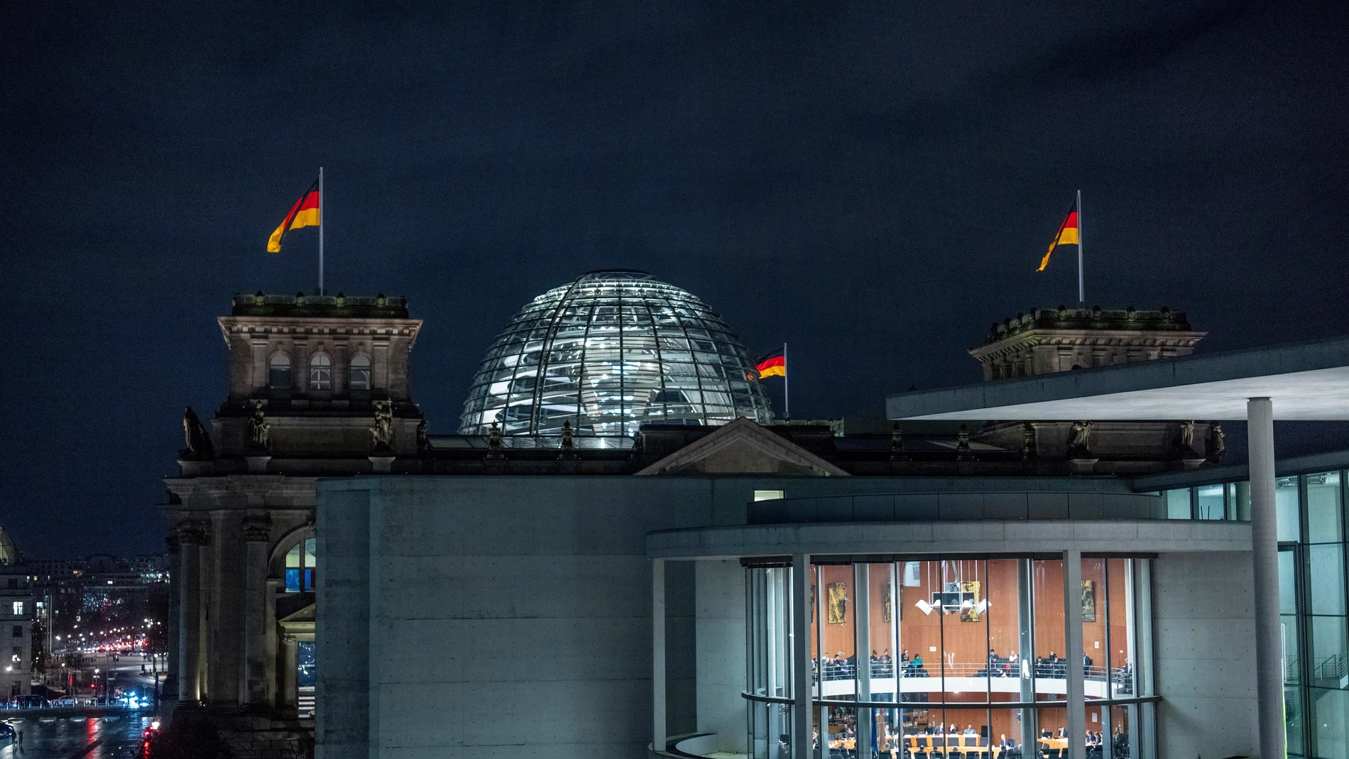 German Chancellor Olaf Scholz sits as a witness before the Bundestag's Committee of Inquiry into Afghanistan, in Berlin Thursday, Nov. 14, 2024. (Michael Kappeler/dpa via AP)
