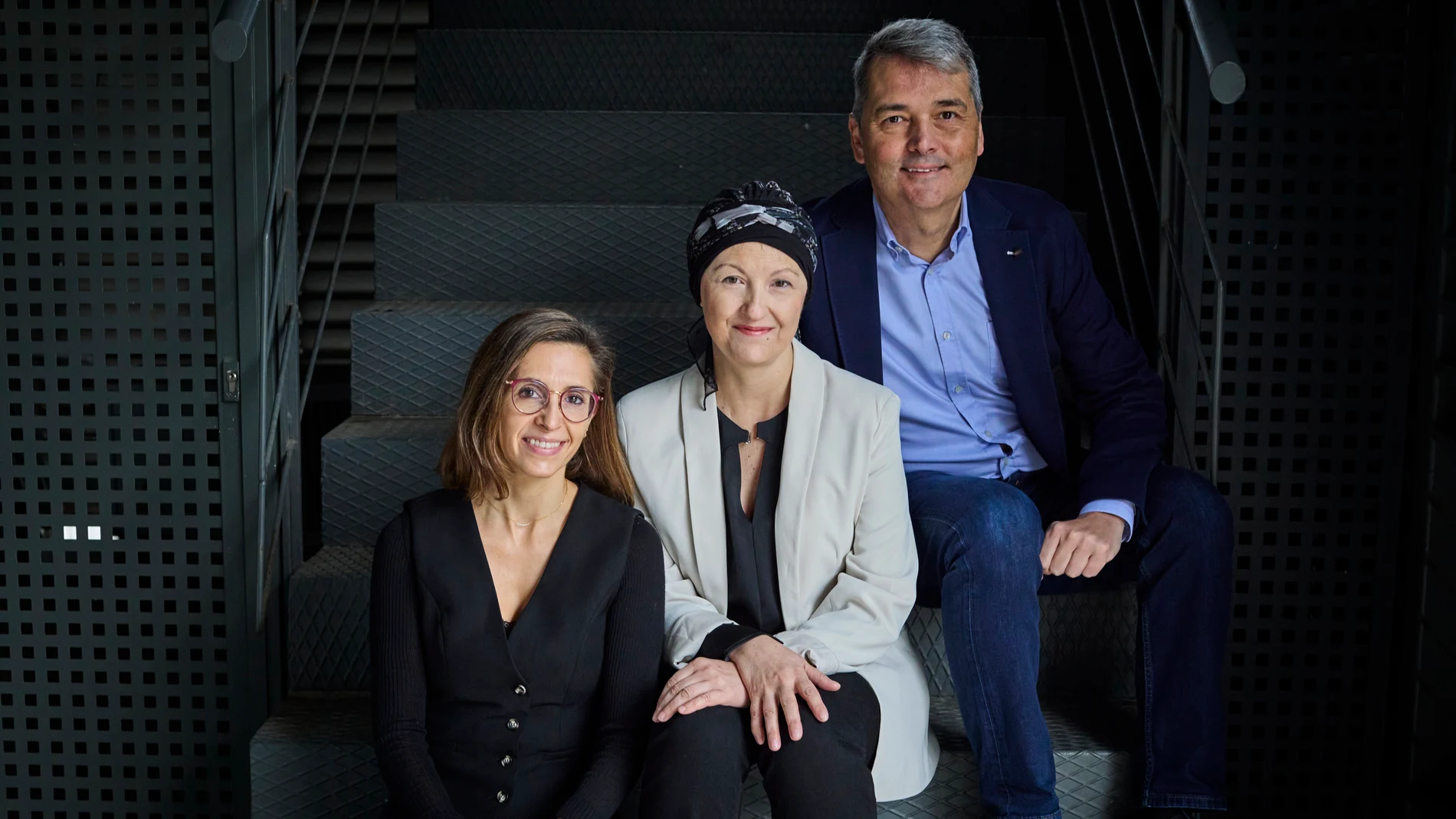 María José Echarri, Gema Rodríguez y Jose Ángel García Sáenz