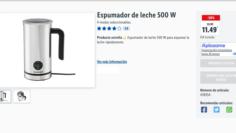 El espumador del Lidl