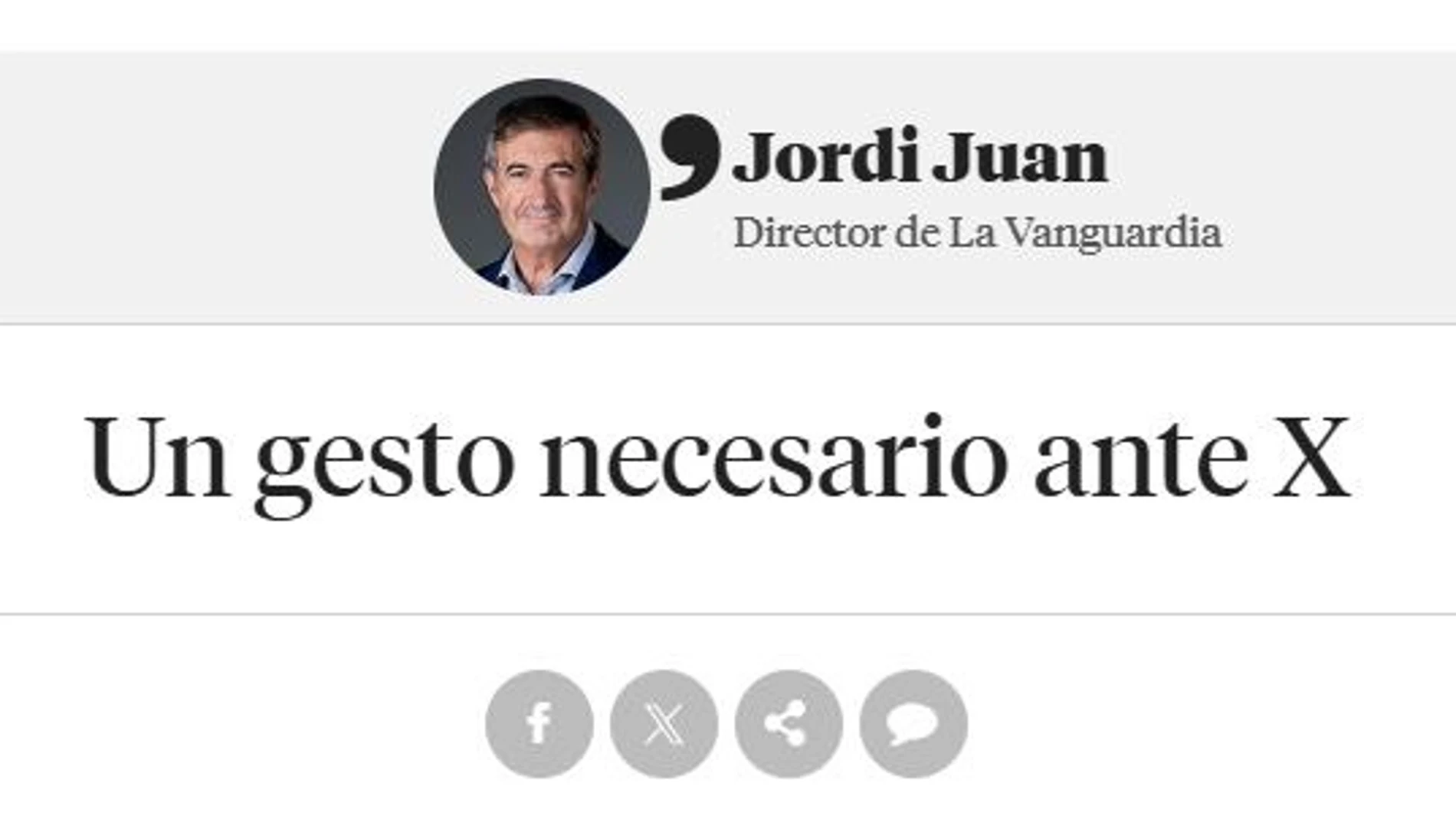 La Vanguardia abandona X REMITIDA / HANDOUT por La Vanguardia/POOL Fotografía remitida a medios de comunicación exclusivamente para ilustrar la noticia a la que hace referencia la imagen, y citando la procedencia de la imagen en la firma 14/11/2024