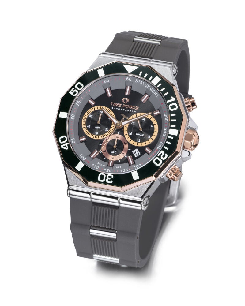 Actualmente bajo la dirección de Pierre Trusendi, Time Force mantiene su compromiso de fabricar relojes de alta gama con un enfoque audaz y enérgico.