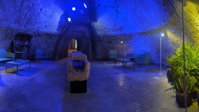 Imagen del primer refugio climático creado en Alicante, en los pozos de Garrigós, para combatir el calor extremo que provoca el cambio climático