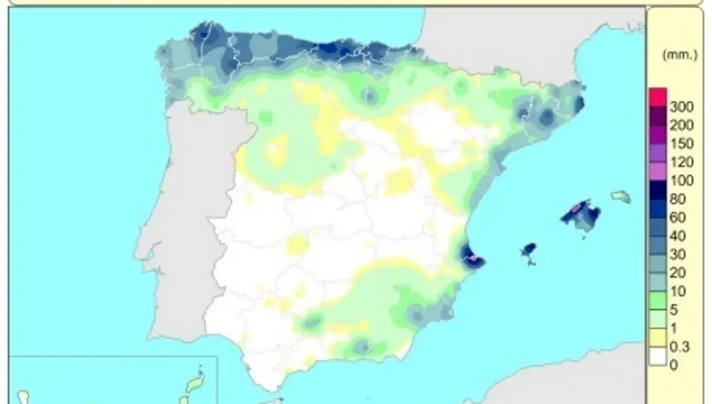 Las lluvias acumuladas desde octubre son un 50% superiores a su valor normal