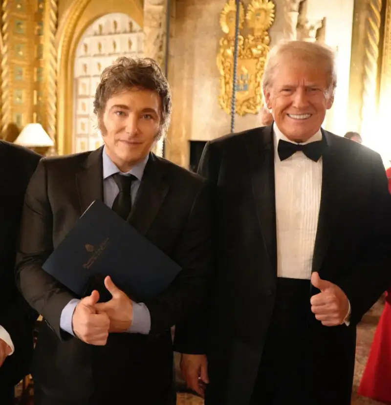 Javier Milei junto a Donald Trump durante un encuentro Miami (Estados Unidos)