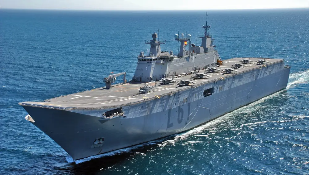 El portaeronaves de la Armada, 'Juan Carlos I'