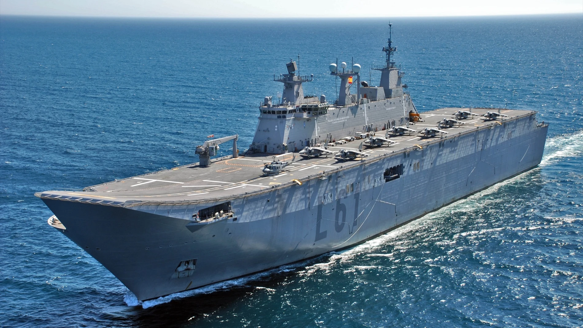 El portaeronaves de la Armada, 'Juan Carlos I'