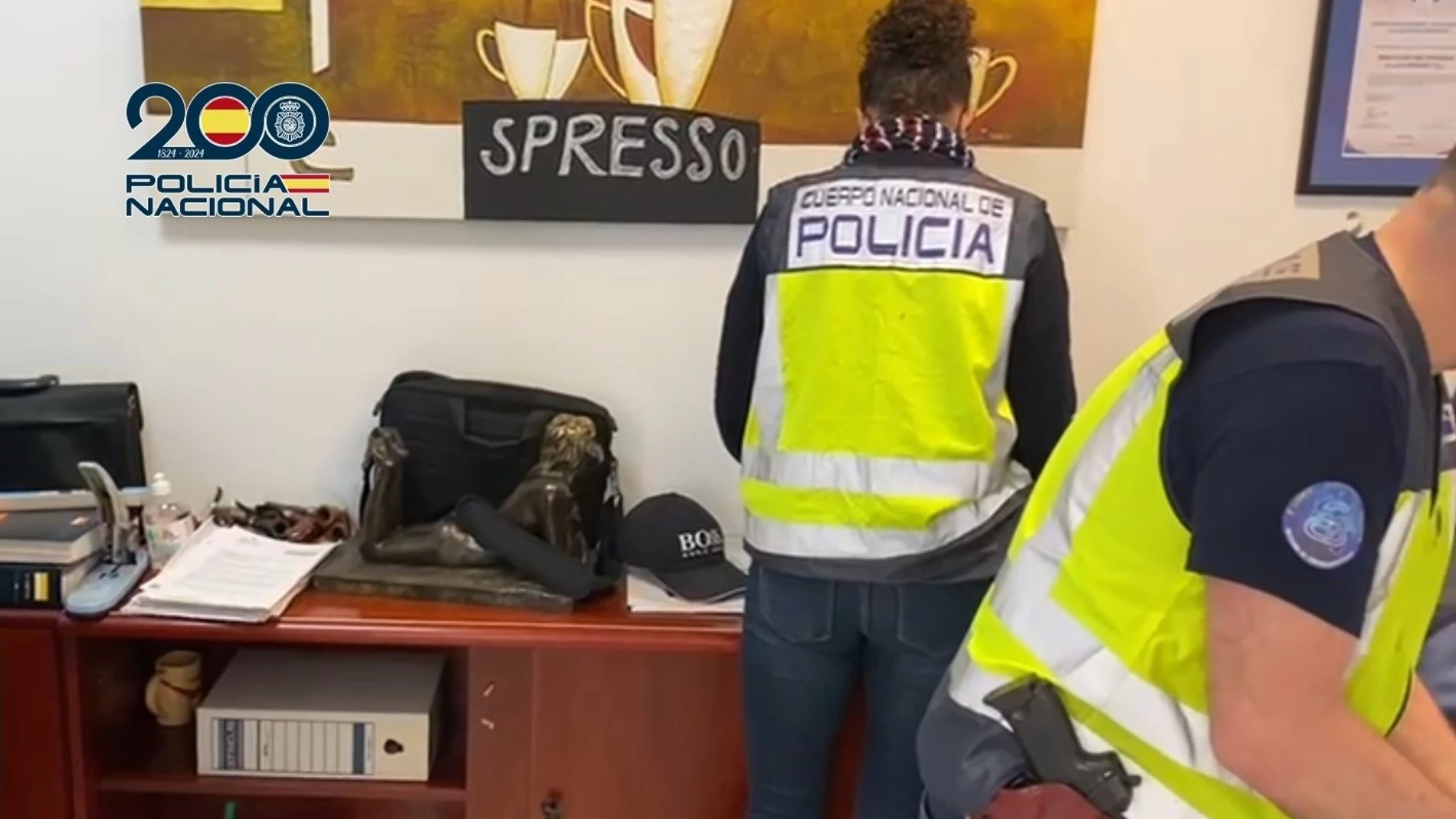 Un momento de la operación policial