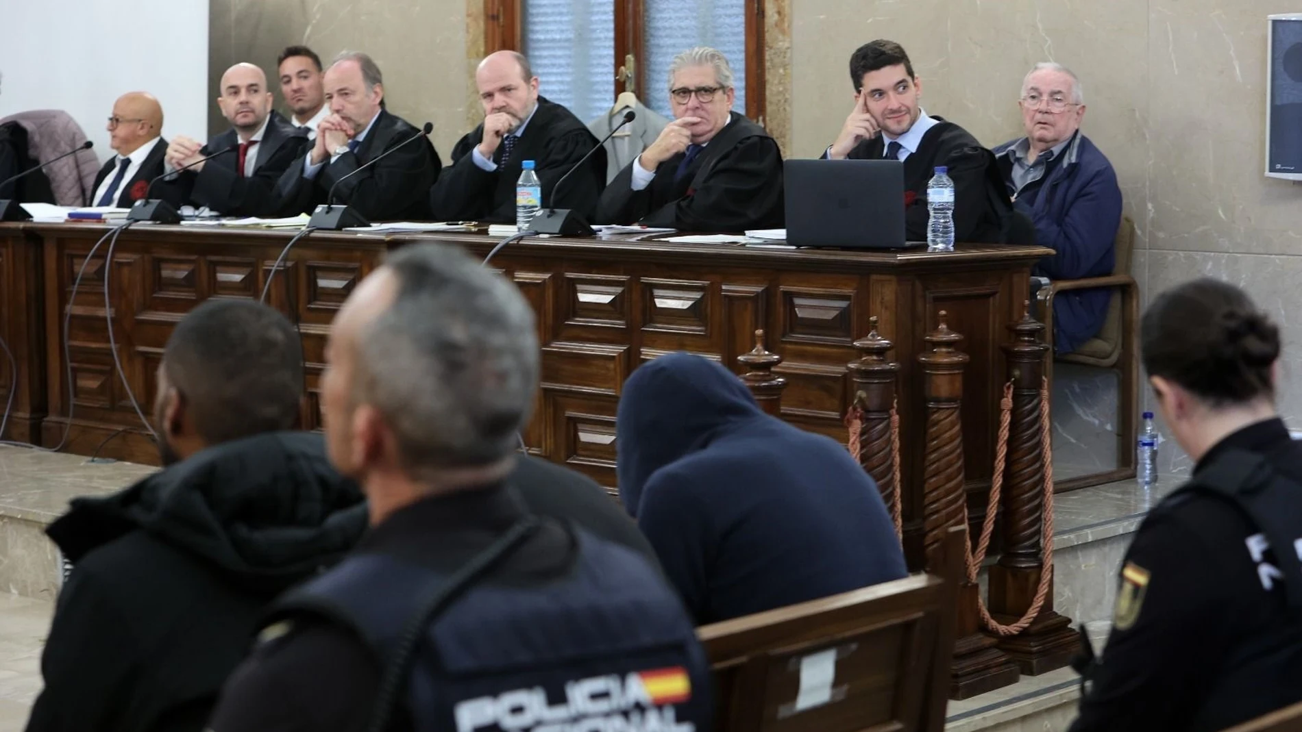 Última sesión de la vista oral del jucio con jurado popular contra Pau Rigo y tres acusados de planificar y ejecutar el robo en su casa de Porreres (Mallorca) en febrero de 2018, este viernes en la Audiencia Provincial de Palma de Mallorca.