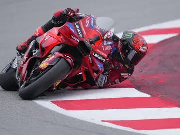 Pecco Bagnaia, este viernes en el circuito de Barcelona Pecco Bagnaia, este viernes en el circuito de Barcelona