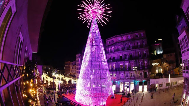 Encendido de las luces de Navidad en Vigo