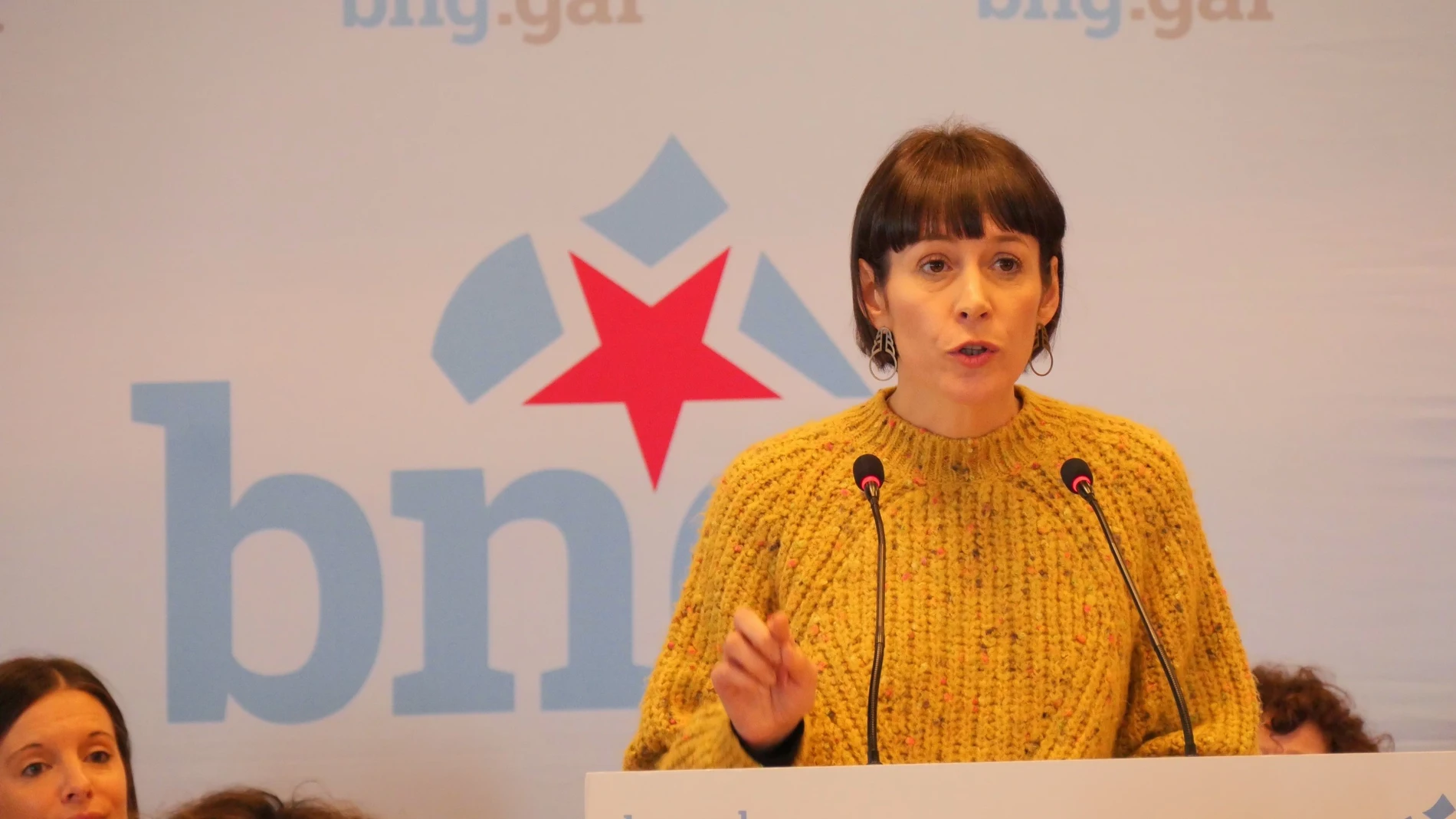 La portavoz nacional del BNG, Ana Pontón, en una intervención en el Consello Nacional.REMITIDA / HANDOUT por BNGFotografía remitida a medios de comunicación exclusivamente para ilustrar la noticia a la que hace referencia la imagen, y citando la procedencia de la imagen en la firma16/11/2024