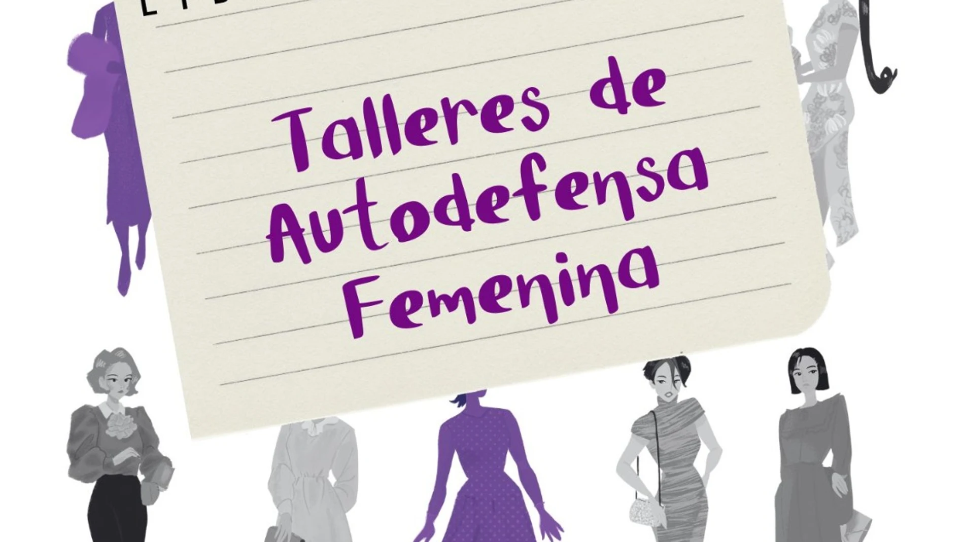 Cartel anunciador de los Talleres de Autodefensa para mujeres