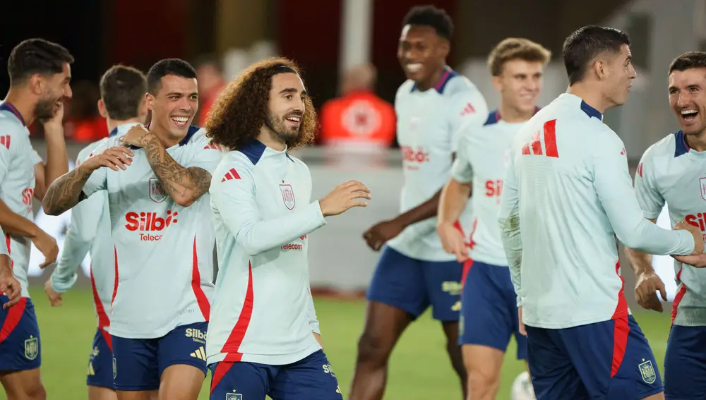 Entrenamiento de la Selección española