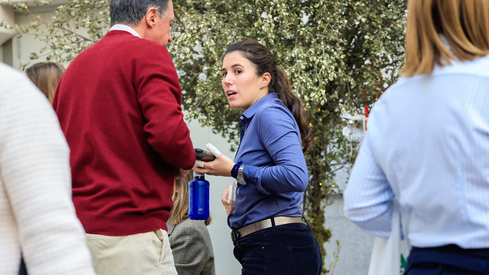 Teresa Urquijo en el rastrillo Nuevo Futuro en Madrid.