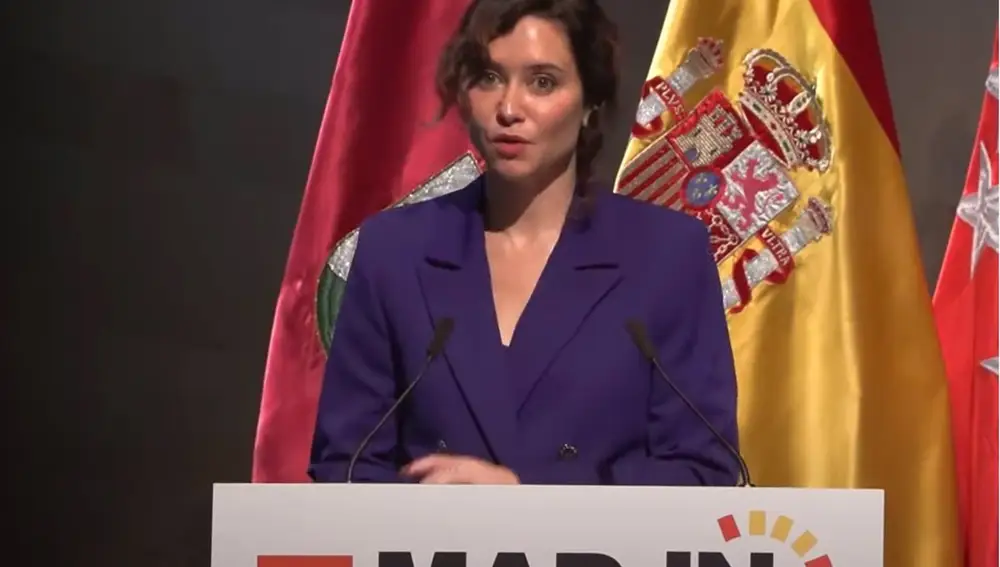 La presidenta madrileña, Díaz Ayuso