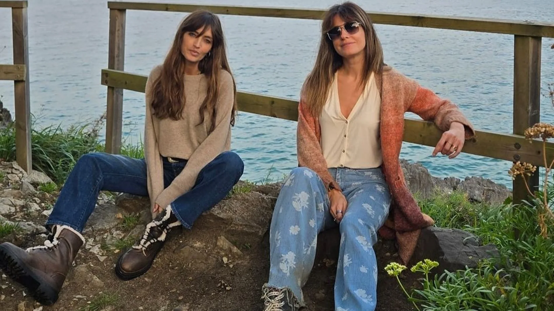 Sara Carbonero e Isabel Jiménez en Cantabria.