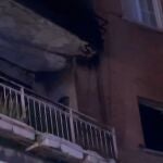 Vivienda incendiada en Tetuán (Madrid)