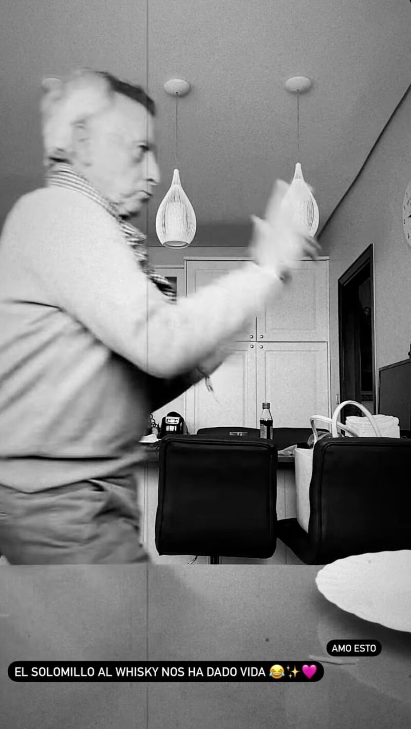 Ortega Cano baila en su cocina