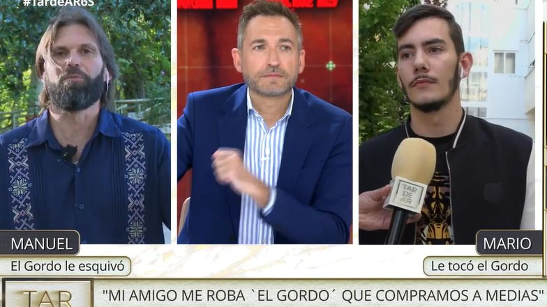 Dos amigos se pelean en directo por el 'Gordo' de la Lotería de Navidad: "Yo solo quiero el dinero que me pertenece"