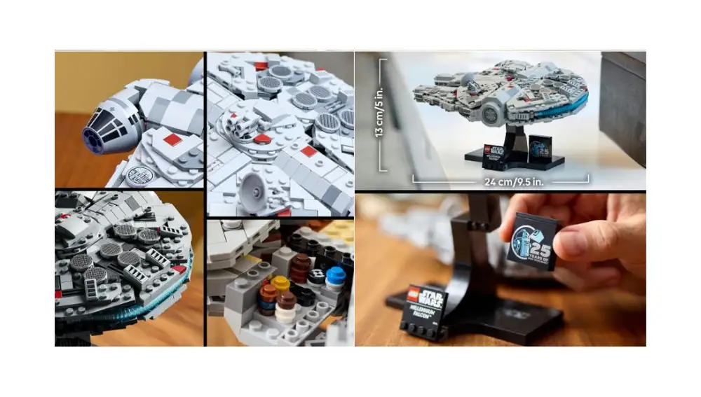 Imagen del Halcón Milenario de LEGO en la Web de El Corte Inglés