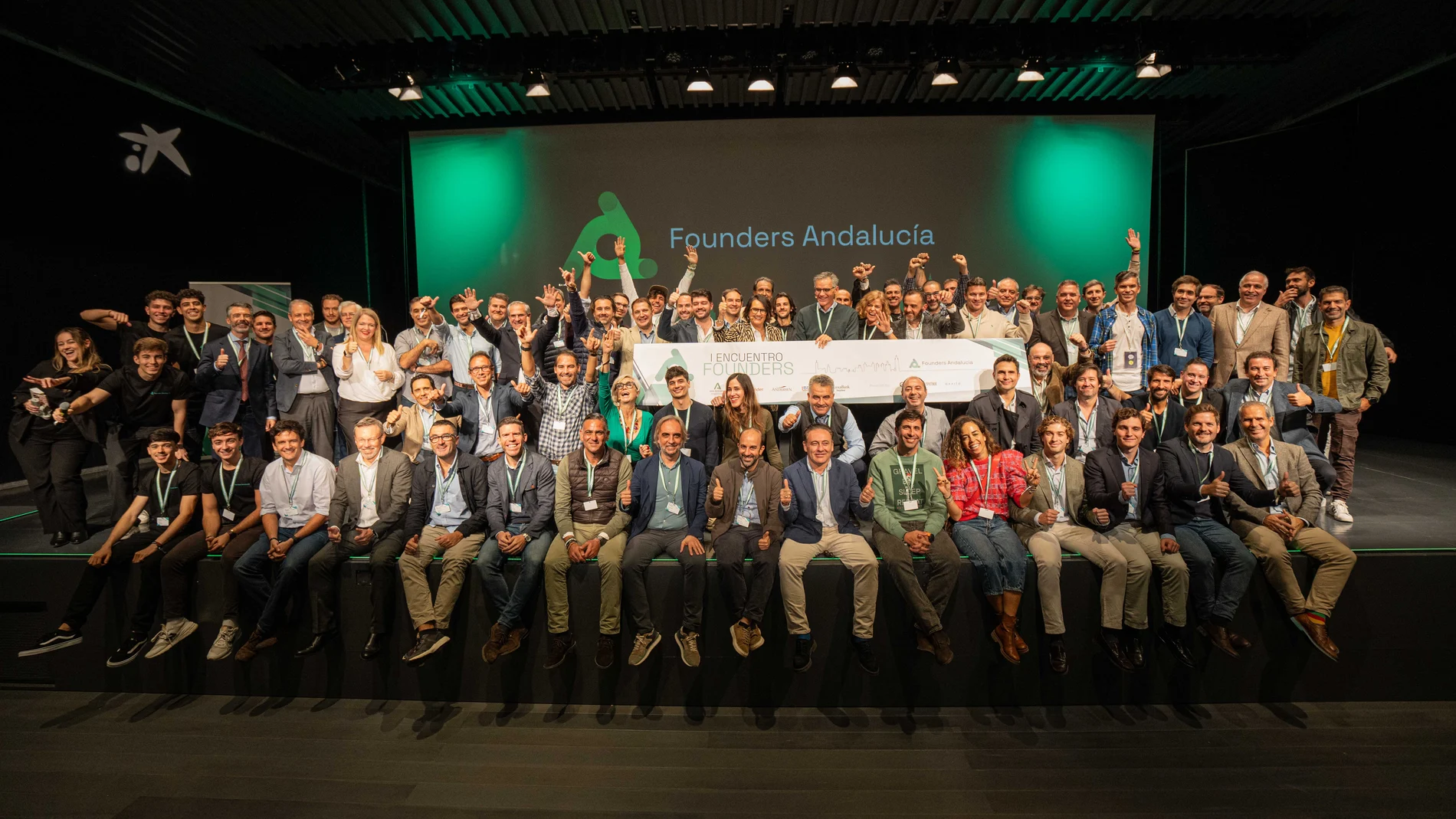 Todos los participantes en el I Encuentro Founders Andalucía, realizado en CaixaForum Sevilla