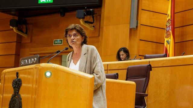 La nacionalista Carmen da Silva, en el Senado. 