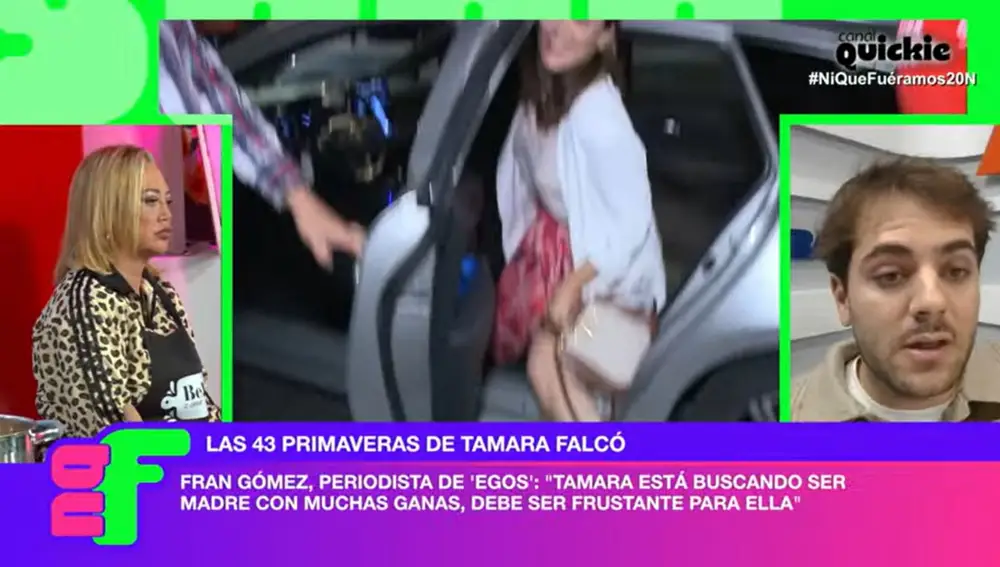 Belén Esteban, muy indignada con Tamara Falcó por su opinión sobre la fecundación in vitro en "Ni que fuéramos Shhh"