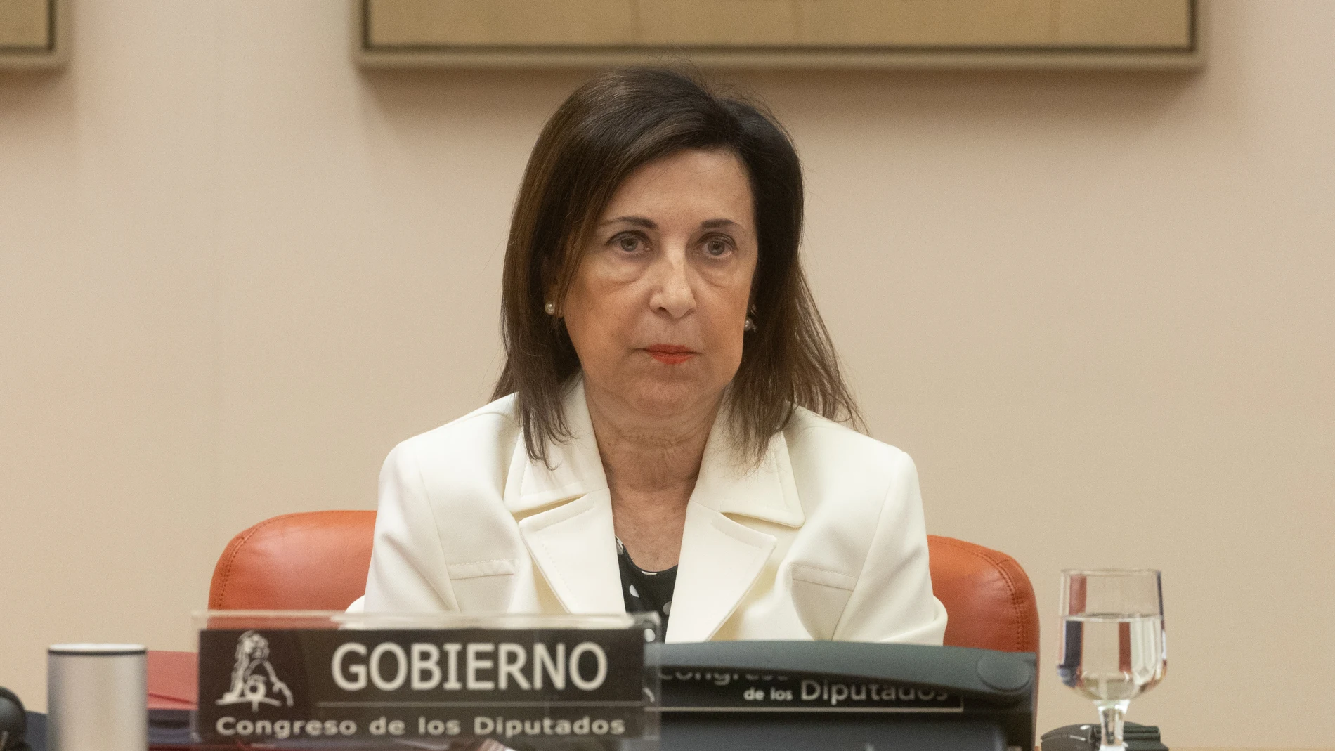 La ministra de Defensa, Margarita Robles, comparece en la Comisión de Defensa, en el Congreso, a 20 de noviembre de 2024, en Madrid (España). Durante su intervención, Robles ha informado de las líneas generales de la política de su departamento. 20 NOVIEMBRE 2024;CONGRESO; Eduardo Parra / Europa Press 20/11/2024
