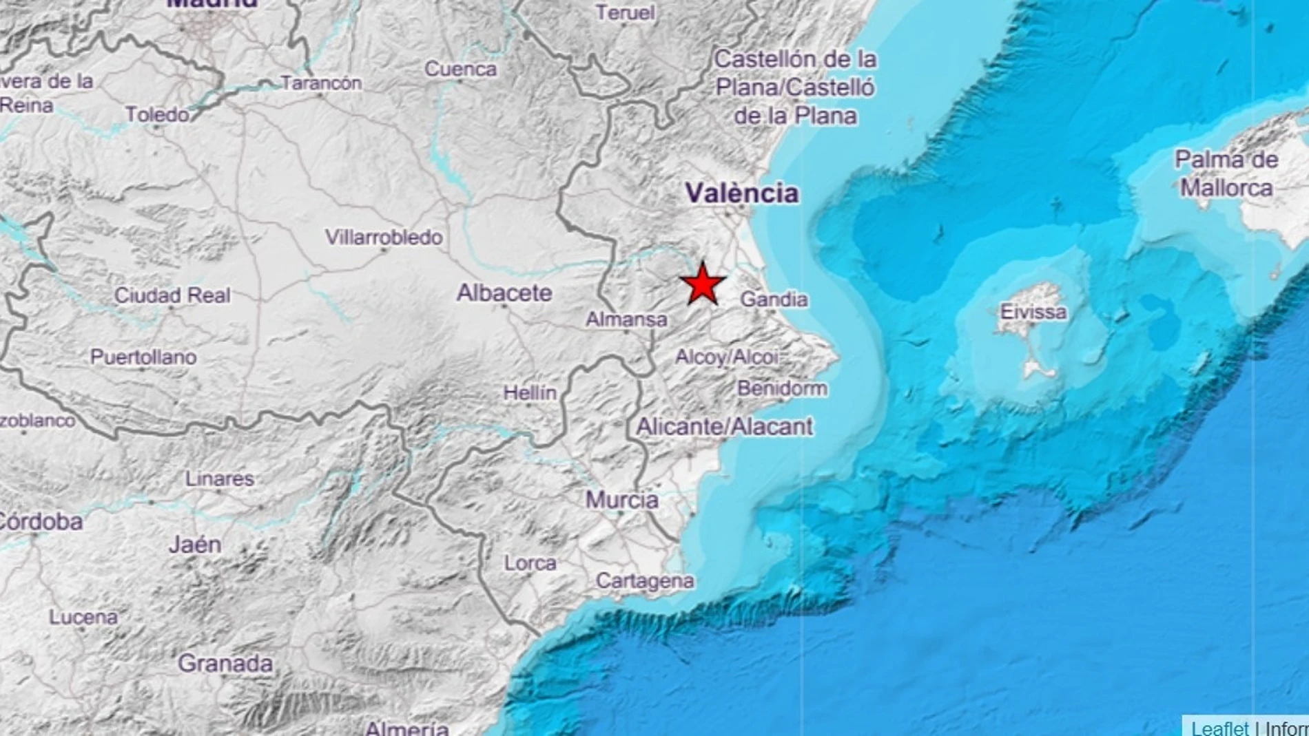 Terremoto registrado en Sumacàrcer REMITIDA / HANDOUT por IGN SISMOLOGÍA Fotografía remitida a medios de comunicación exclusivamente para ilustrar la noticia a la que hace referencia la imagen, y citando la procedencia de la imagen en la firma 08/01/2025