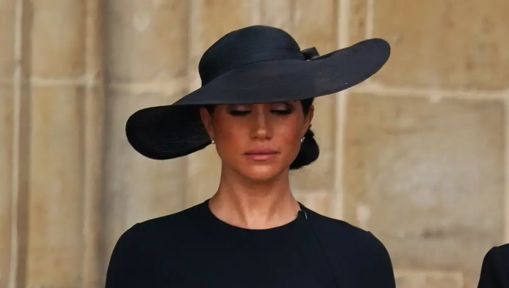 Meghan Markle en el funeral de la Reina Isabel II
