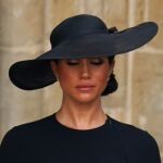 Meghan Markle en el funeral de la Reina Isabel II