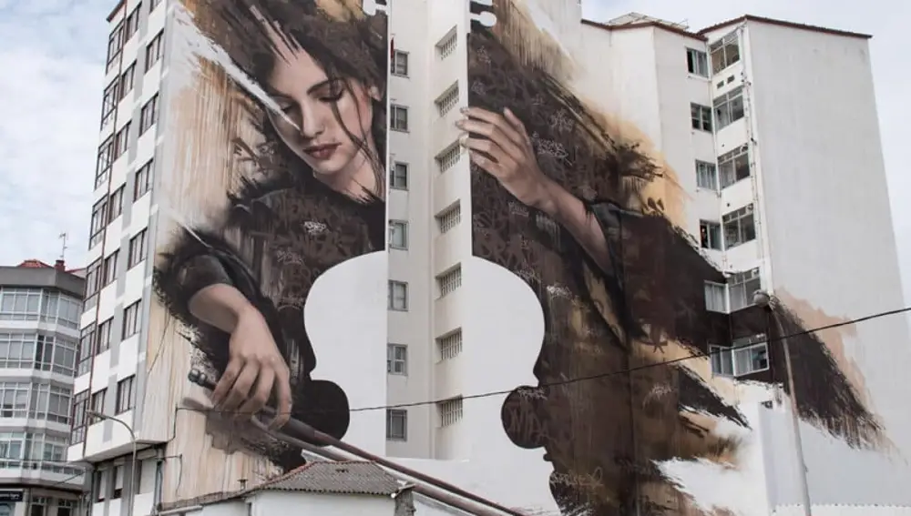 Mural de Fene seleccionado como el mejor de 2023.