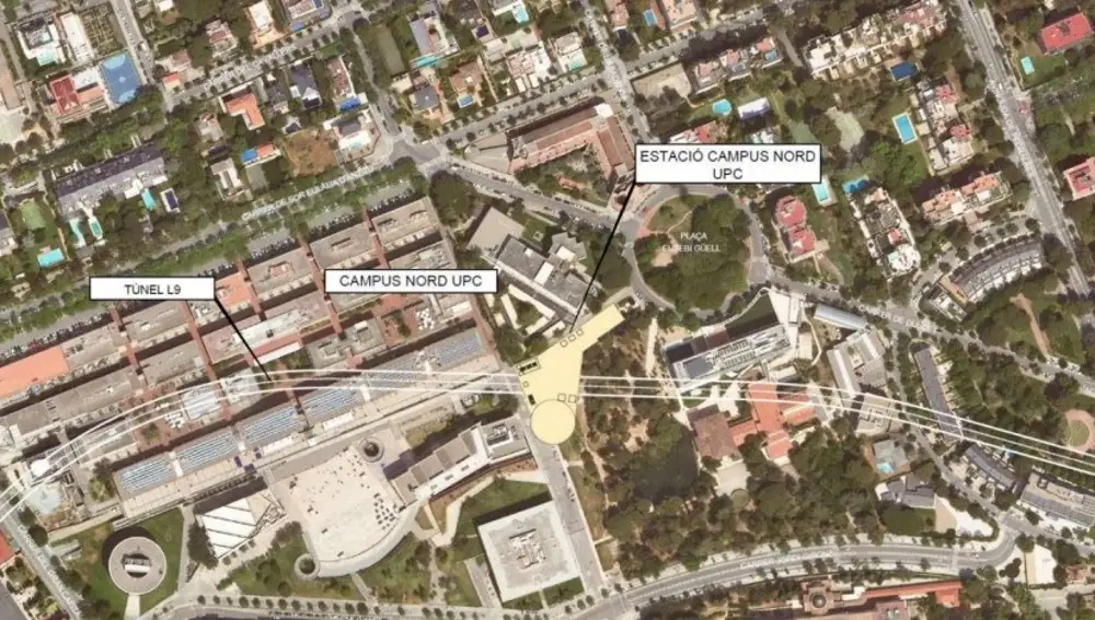 Comienzan las obras de la futura estación de Campus Nord de la L9 del Metro en Barcelona