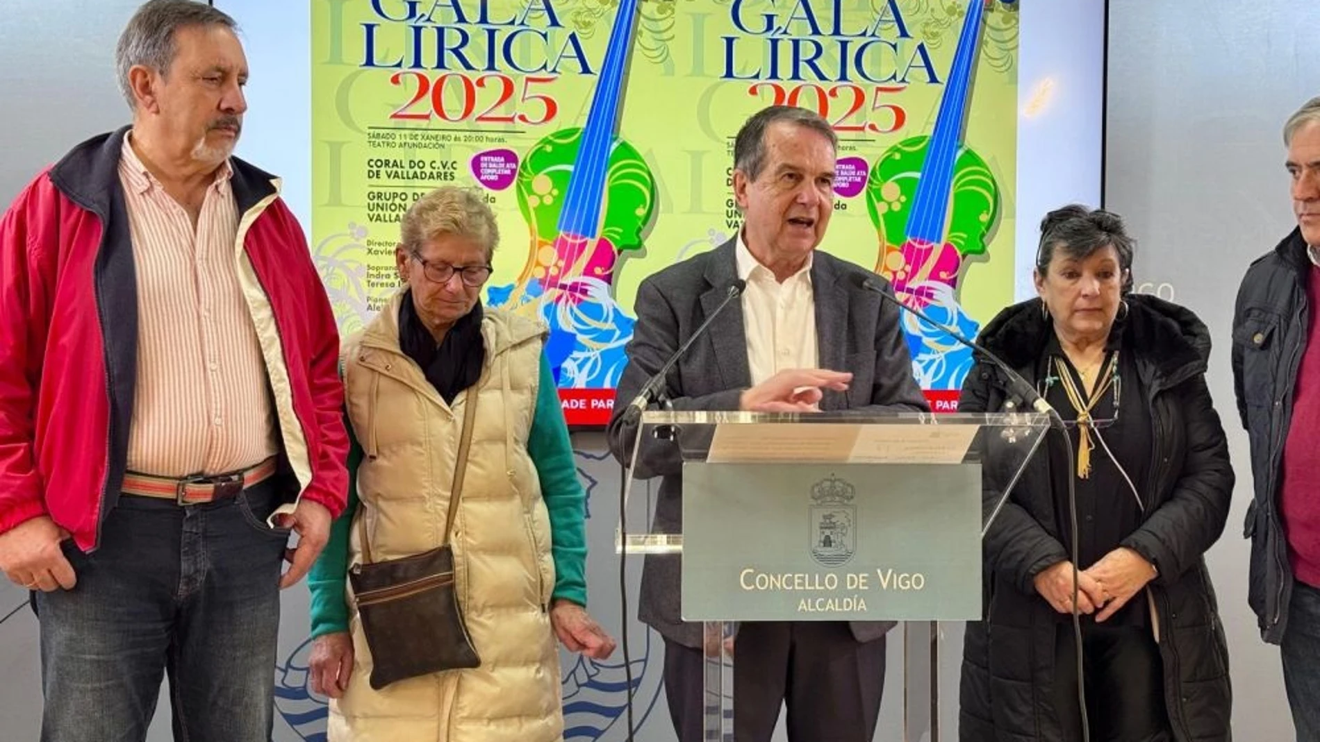 Presentación de la Gala Lírica 2025. REMITIDA / HANDOUT por AYUNTAMIENTO DE VIGO Fotografía remitida a medios de comunicación exclusivamente para ilustrar la noticia a la que hace referencia la imagen, y citando la procedencia de la imagen en la firma 09/01/2025