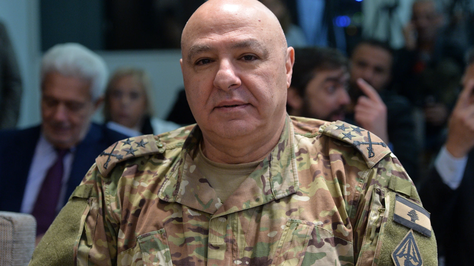 Beirut (Lebanon), 16/12/2024.- (FILE) - Lebanon's army chief Joseph Aoun attends an event in Beirut, Lebanon, 16 December 2024 (issued 09 January 2025). General Joseph Aoun was elected President of Lebanon 09 January 2025 after an over two-year political stalemate leaving the country without a president since 2022. (Líbano) EFE/EPA/WAEL HAMZEH