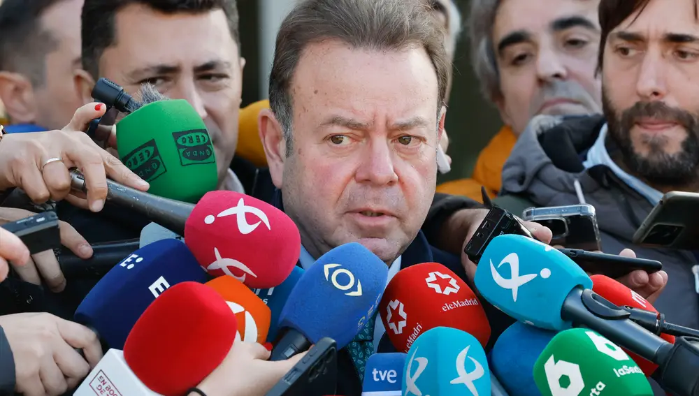 El presidente de la Diputación de Badajoz Miguel Ángel Gallardo declara en los juzgados de Badajoz por presuntos delitos contra la Administración Pública