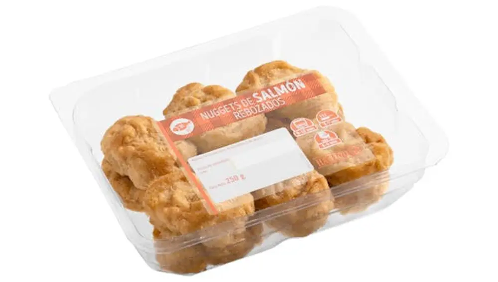 Nuggets de salmón rebozados