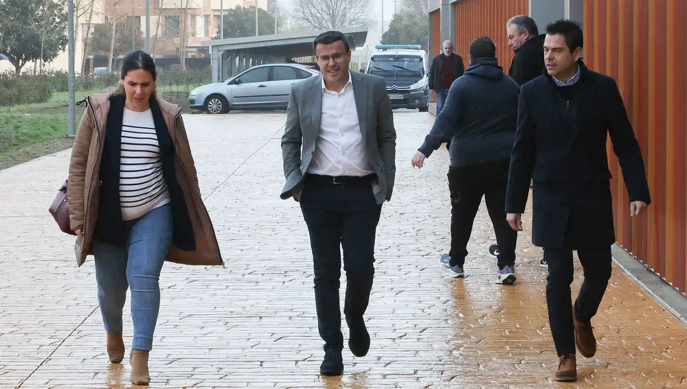 El presidente de la Diputación de Badajoz Miguel Ángel Gallardo declara en los juzgados de Badajoz por presuntos delitos contra la Administración Pública