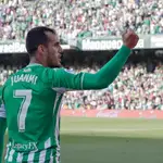 Juanmi Jiménez con el Betis