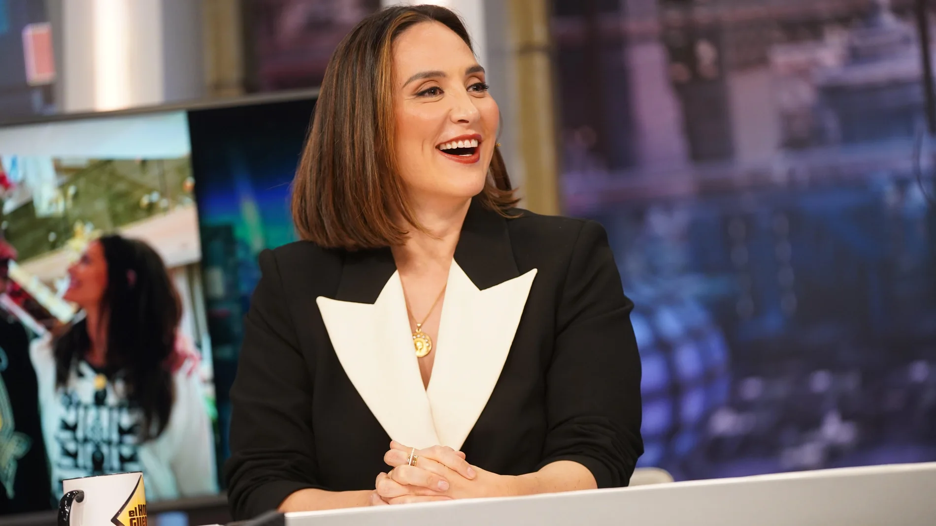El look de Tamara Falcó en 'El Hormiguero'.