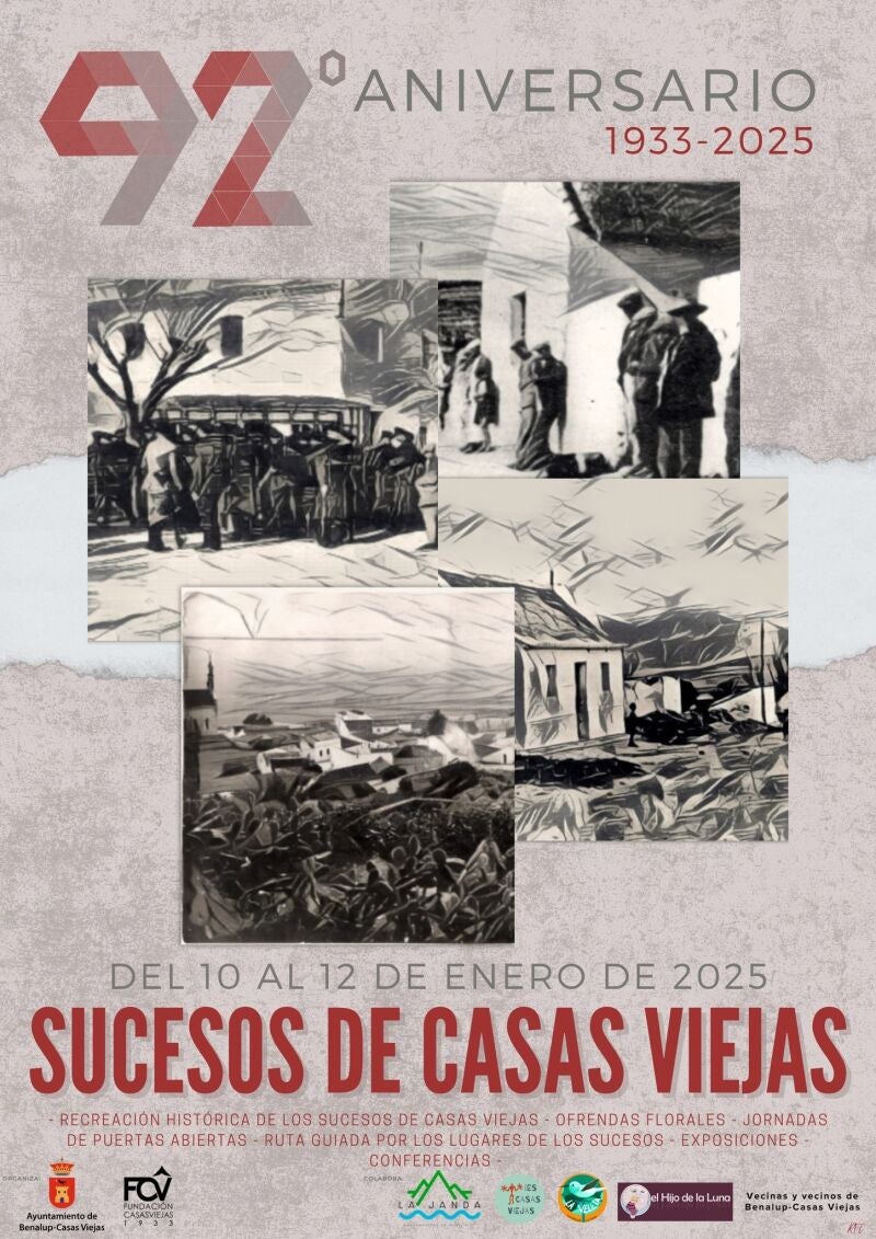Cartel conmemorativo de los sucesos de Casas Viejas