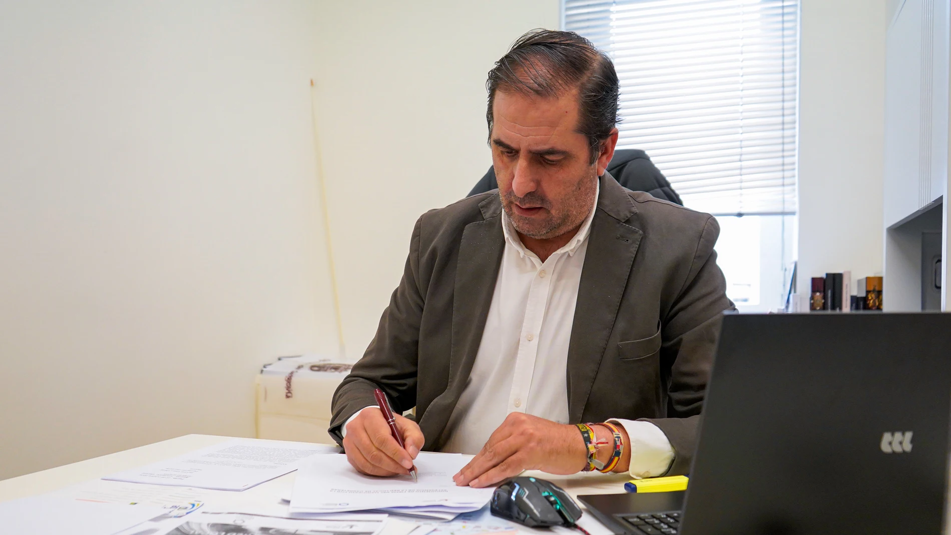 El diputado de Red Viaria Provincial, Benjamín Cerezo