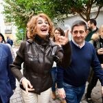 María Jesús Montero, antes de participar en un acto en Jaén